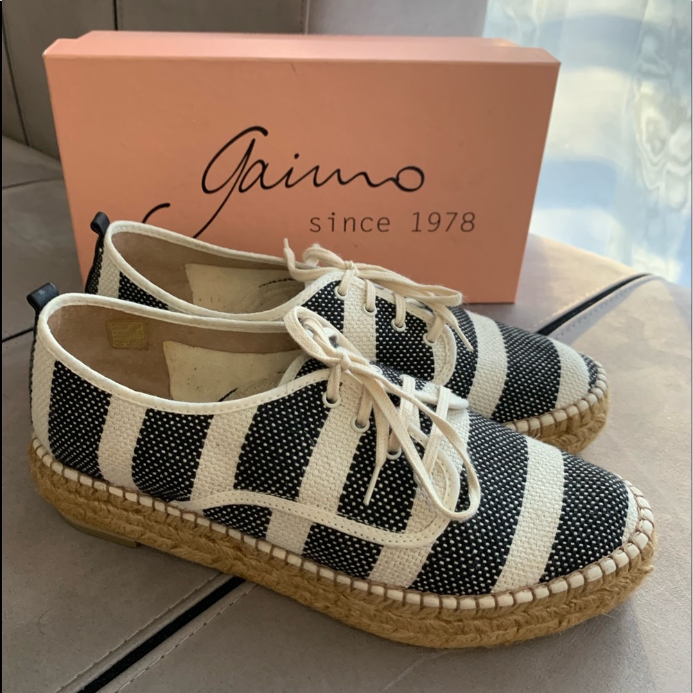 Gaimo Laced Linen Espadrilles size 41